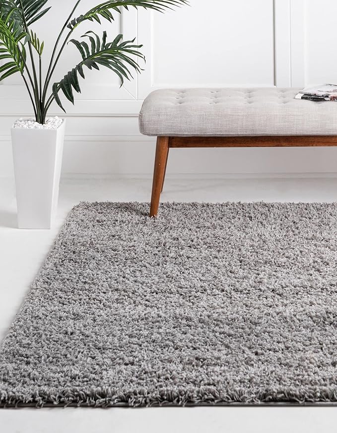 Unique Loom Solid Shag Collection Area Rug - Image 4