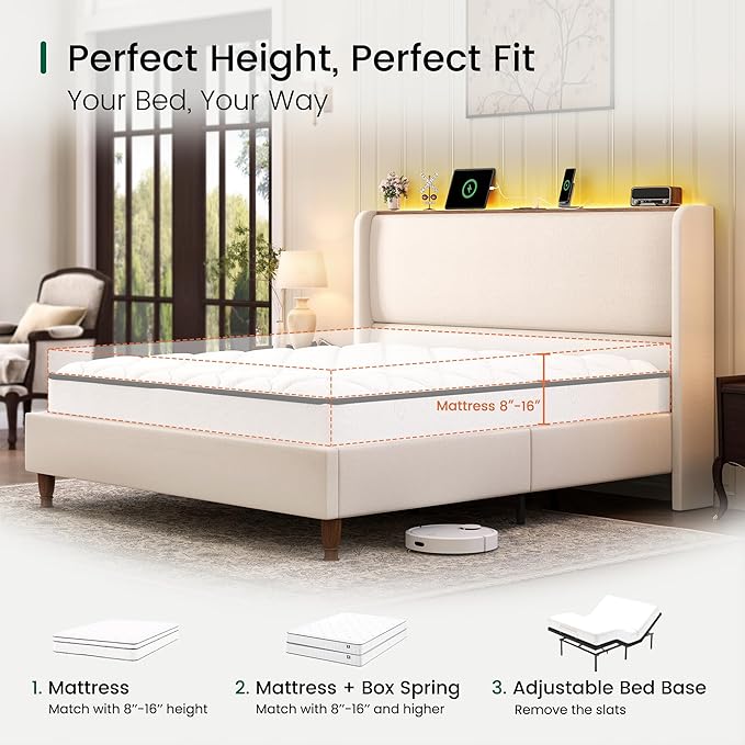 LARMACE King Size Bed Frame - Image 6