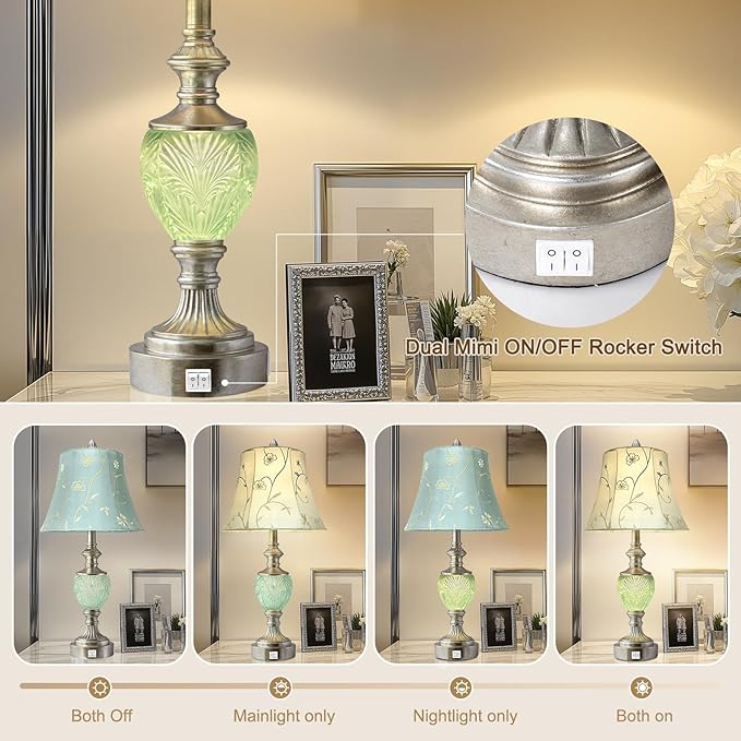 Bedside Table Lamp Set of 2 - Image 3