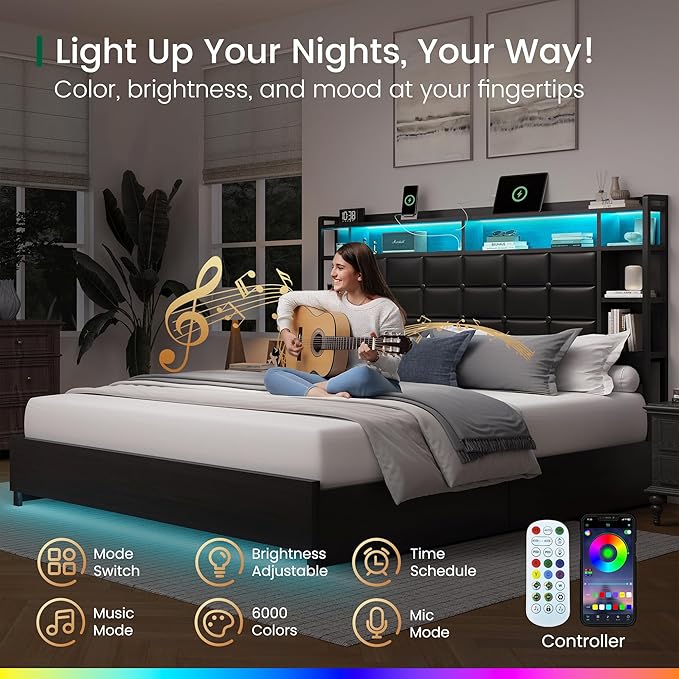 LARMACE Queen Size Bed Frame - Image 5