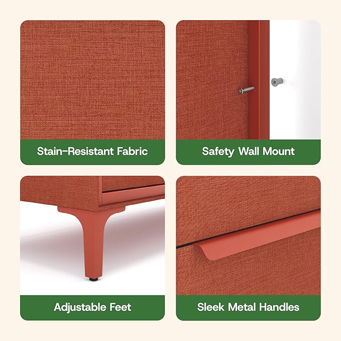 Naima Premium Fabric Dresser - Image 4