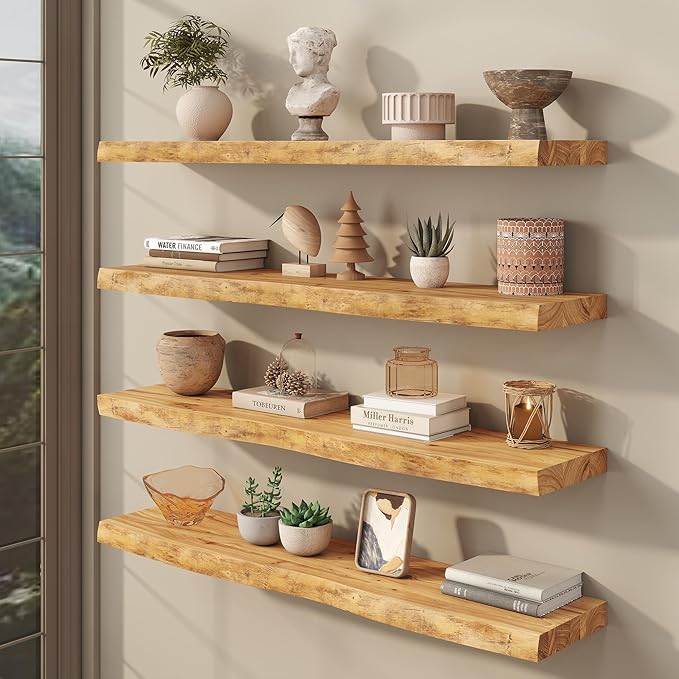 fuqing Live Edge Floating Shelves - Image 2