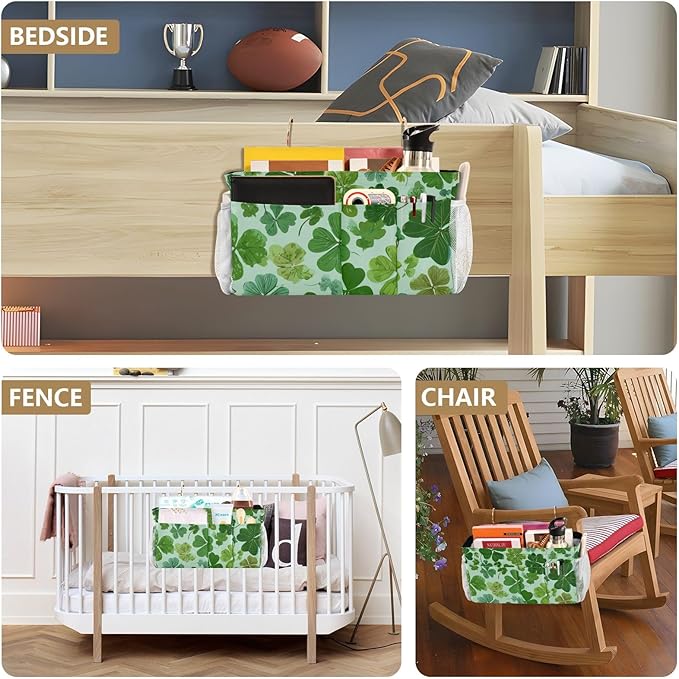 Bedside Caddy Hanging Bunk Bed Caddy Bed Organizer Hanging Pocket - Image 8