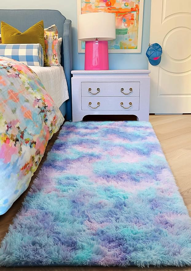 PAGISOFE Machine Washable Rainbow Runner Rugs - Image 3