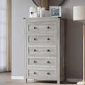 BORNOON Tall 5-Drawer Dresser, Modern Wooden Storage Chest of Drawers, Dresser by BORNOON