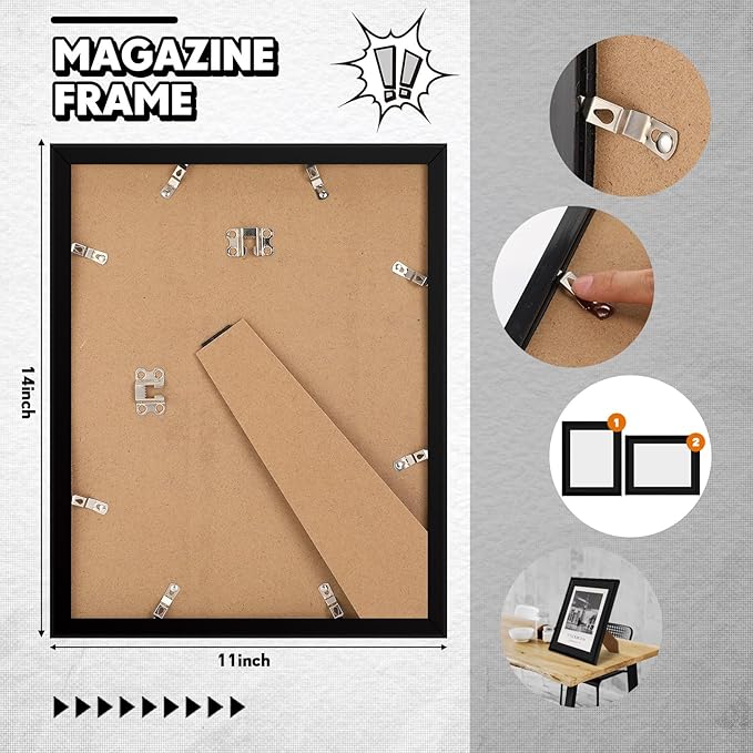 Geetery 4 Pcs Sports Magazine Frame - Image 3