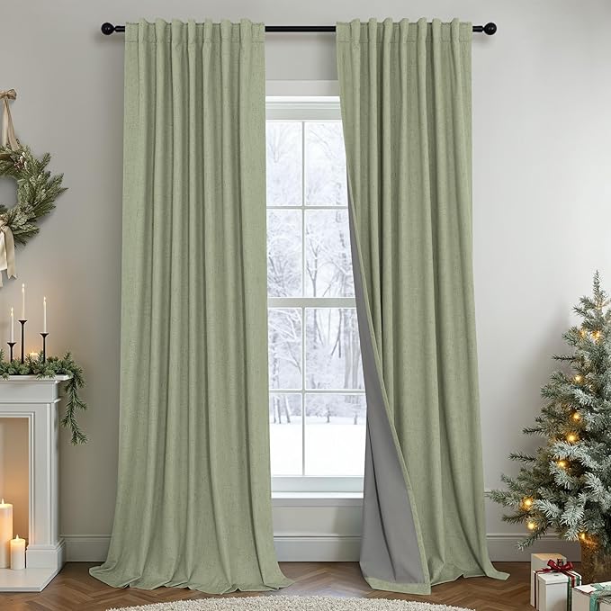 Nursery Blackout Curtains for Baby Girls Room Boys Bedroom Boho Cottagecore by Pitalk