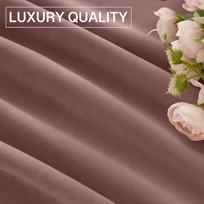 StangH Mauve Rose Velvet Curtains - Image 8