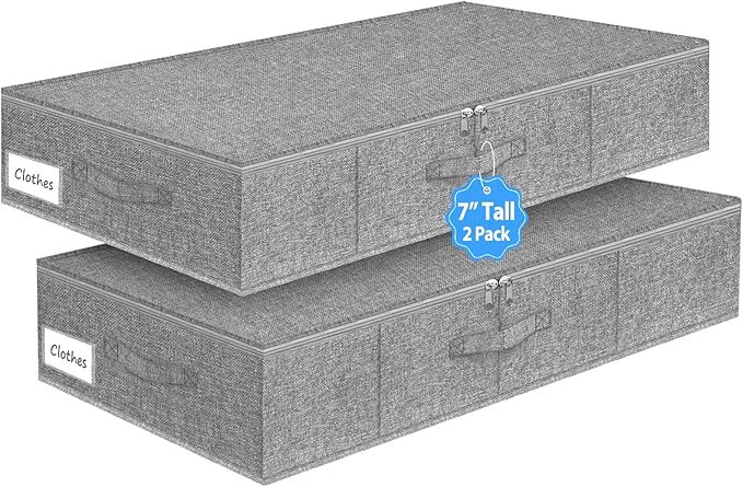 Under Bed Storage Container, Large Under-Bed Clothes Organizer by Boailydi