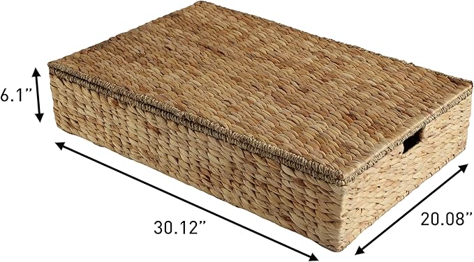 happimess BSK2015A Holden 30" Classic Costal Hand-Woven Hyacinth Wicker Under - Image 4