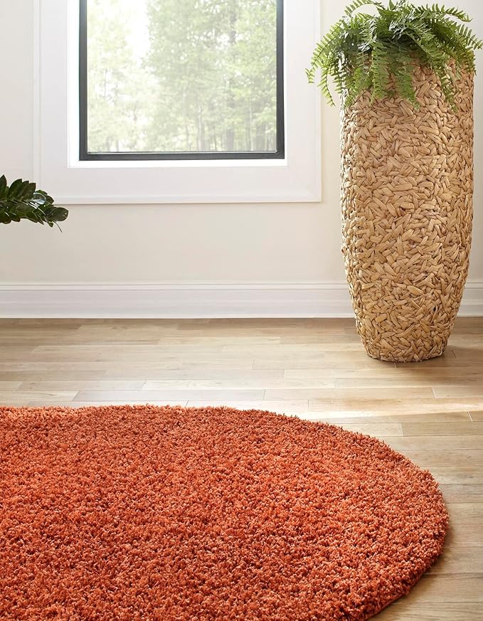 Unique Loom Solid Shag Collection Area Rug - Image 4