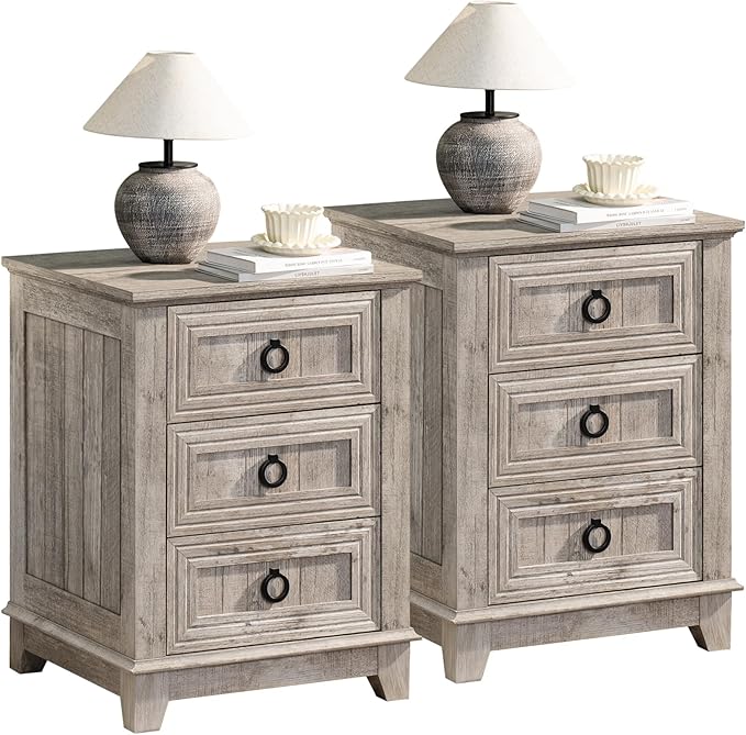 Farmhouse Night Stand Set of 2, Dresser by Joaxswe