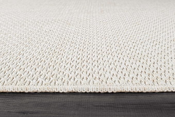 Easy Jute Rug 8x10 Indoor Outdoor Natural Rugs Solid Fiber Rug Woven Area Rug - Image 5