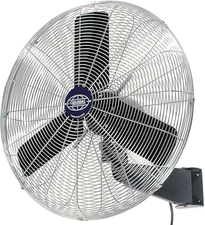 Global Industrial Commercial Wall Mount Fan, Fixed and Oscillating, 1/3 HP - Image 9