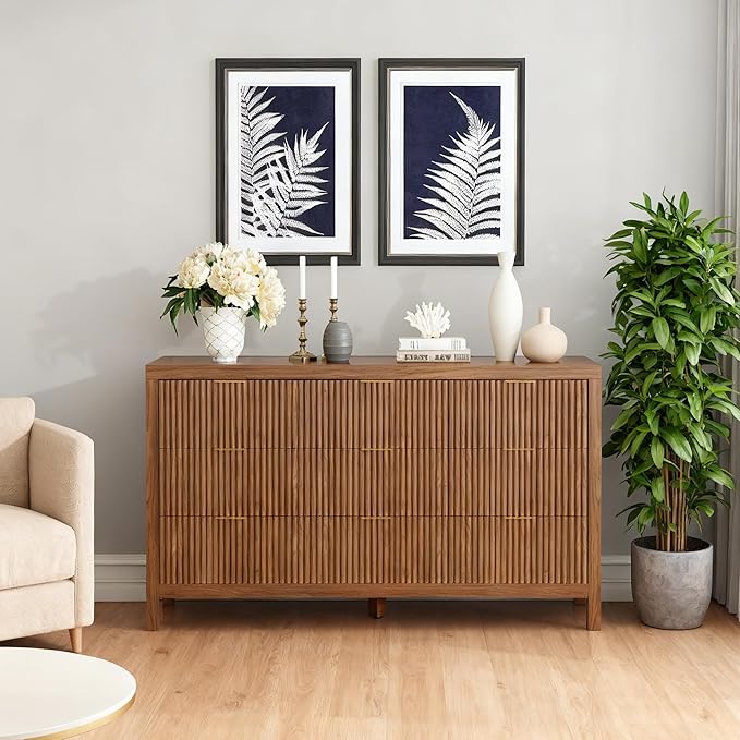 Modern 9 Drawer Dresser, Mid-Century Storage Chest - Image 6