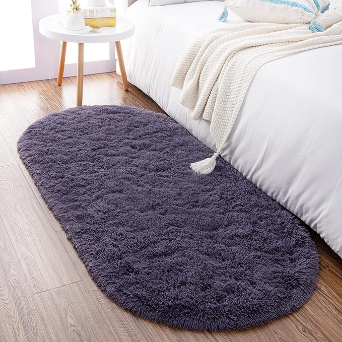 Noahas Ultra Soft Fluffy Bedroom Rugs Kids Room Carpet Modern Shaggy Area Rugs by ModernHomeDecor