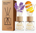 Reed Diffuser Set, Binca Vidou Lavender Orange & Lemon Natural Scent Oil by BINCAVIDOU