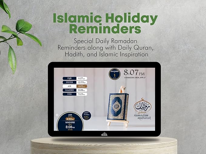 Masjidal 10" Digital Azan Clock - Image 6