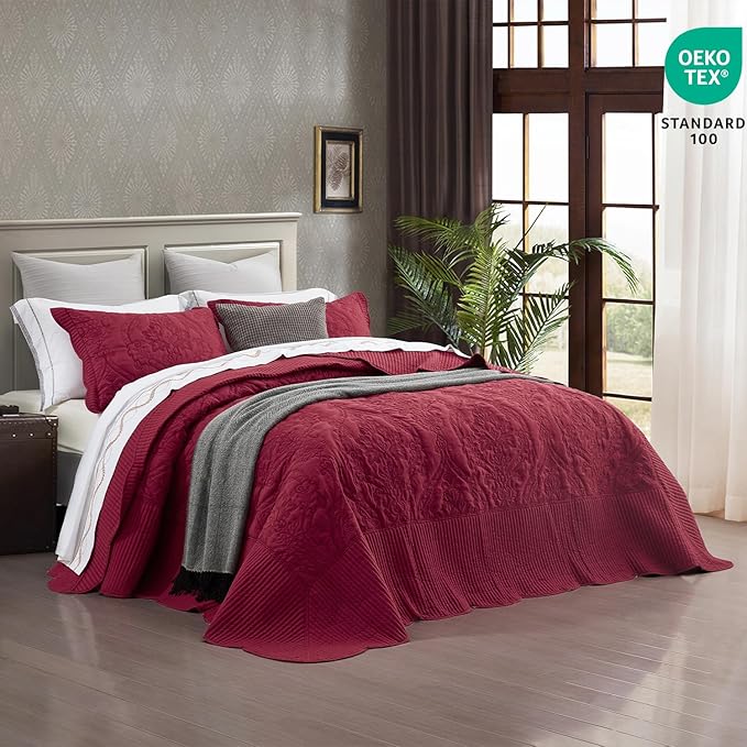 CHIXIN Bedspread Coverlet Quilt Set Full Size - Image 2