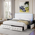 Keyluv Full Upholstered LED Bed Frame by KeyluvHome