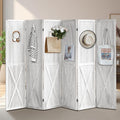 ALeesing 6 Panel Pegboard Room Divider, 5.6Ft Pegboard Display Folding Privacy by ALeesing