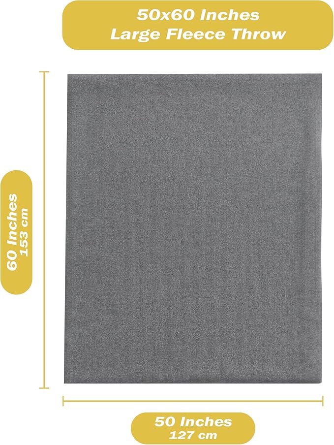 24 Bulk Pack Fleece Throw Blankets, 50x60 Soft - Image 3