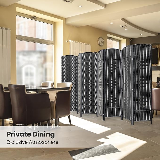 8 Panel Room Divider, 6Ft Folding Privacy Screen, Tall - Image 6