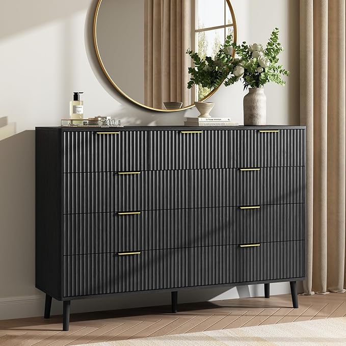 CARPETNAL Fluted 9 Drawer Dresser - Image 8