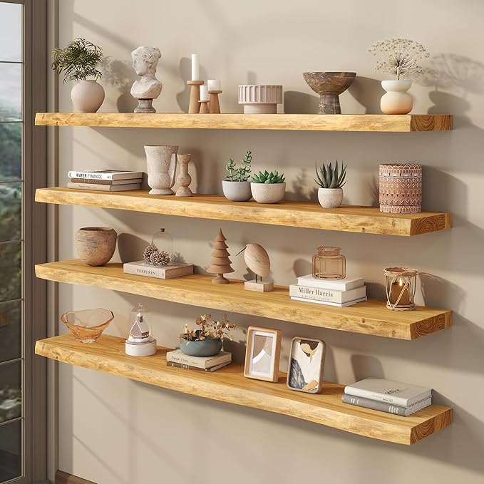 fuqing Live Edge Floating Shelves - Image 2