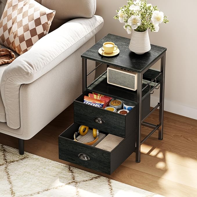 Furologee Nightstands Set 2, Night Stand - Image 5