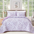 WONGS BEDDING Quilt King Size, Botanical Quilt by WONGSBEDDING