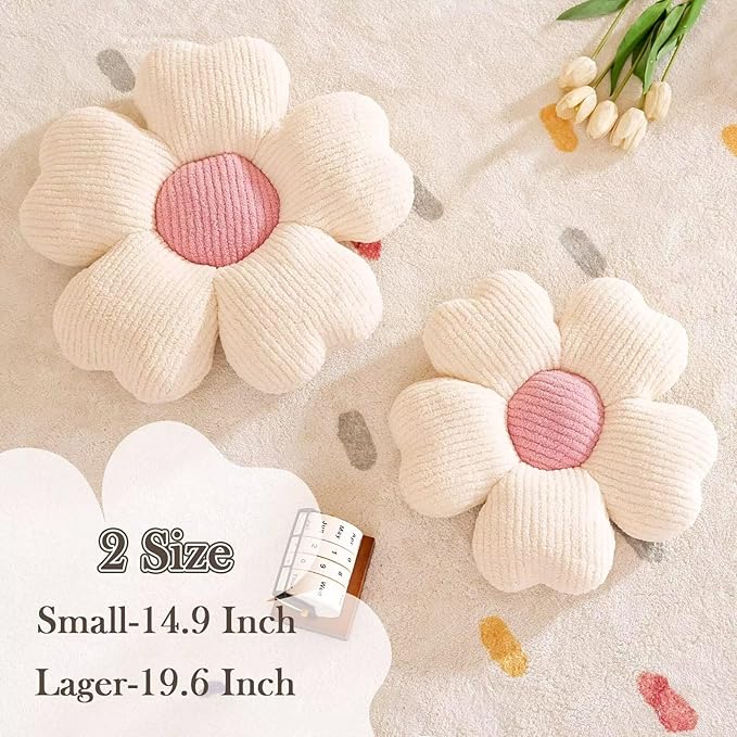 Kcvvcr Flower Throw Pillow, Cute Flower Shaped Pillow Decorative Throw Pillow - Image 2