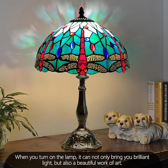 Dragonfly Tiffany Style Lamp - Image 3