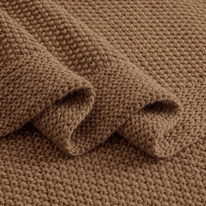 CozeCube Caramel Brown Throw Blanket - Image 8
