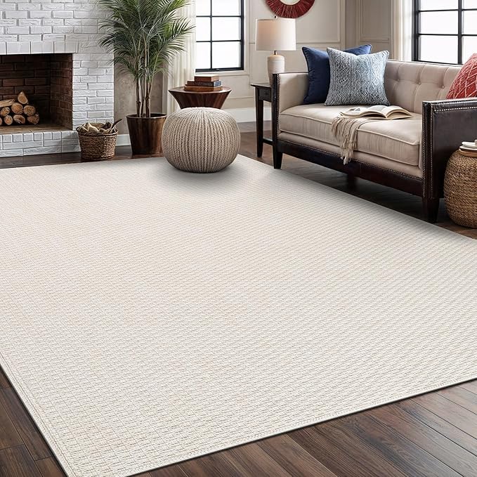 Easy Jute Rug 8x10 Indoor Outdoor Natural Rugs Solid Fiber Rug Woven Area Rug - Image 8