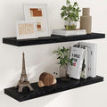 40 Inch Floating Shelves for Wall, 9.3 Inch Deep Shelves for Books & Decor by FunMemories