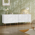 HLR Fluted 6 Drawers Dresser, Dresser TV Stand by HomeDeservesaRelaxLiving