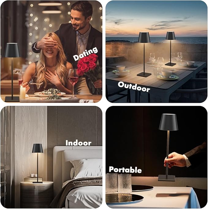 2 Pack LED Cordless Table Lamp - Image 8