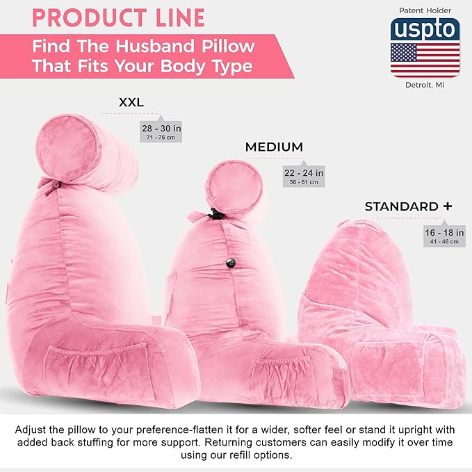 Husband Pillow XXL – Reading Pillow Bed Chair - Image 4