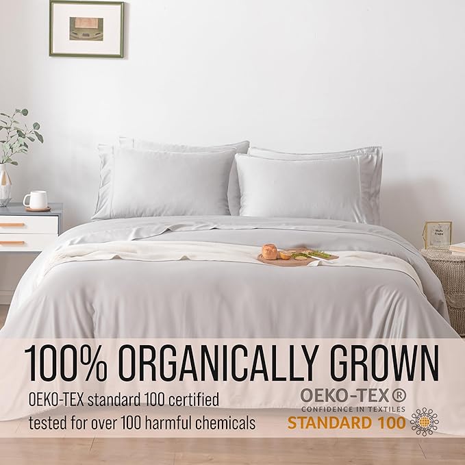 Bella Coterie 6 Piece Luxury Bamboo Viscose Queen Size Sheet Set | 100% - Image 4