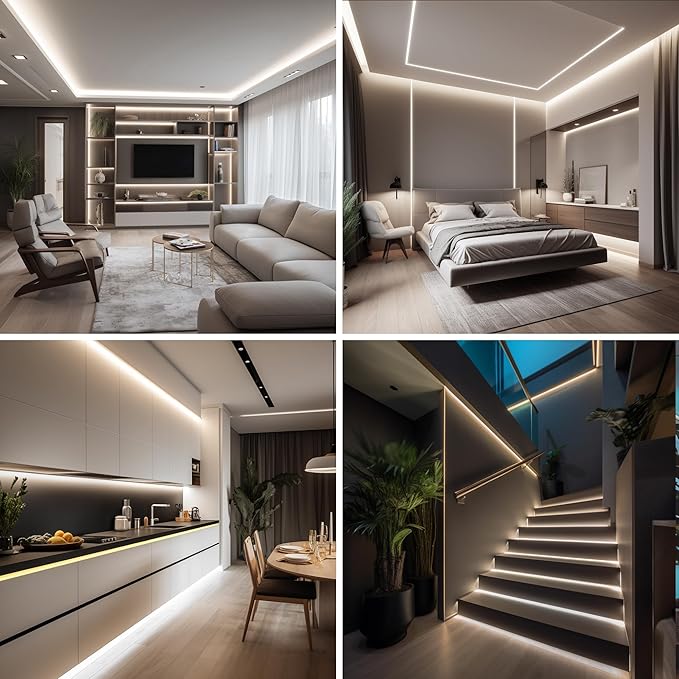 COB LED Strip, LED Strip Lights 3M/9.84ft, Touch Dimmable LED Strips, 4000K - Image 8