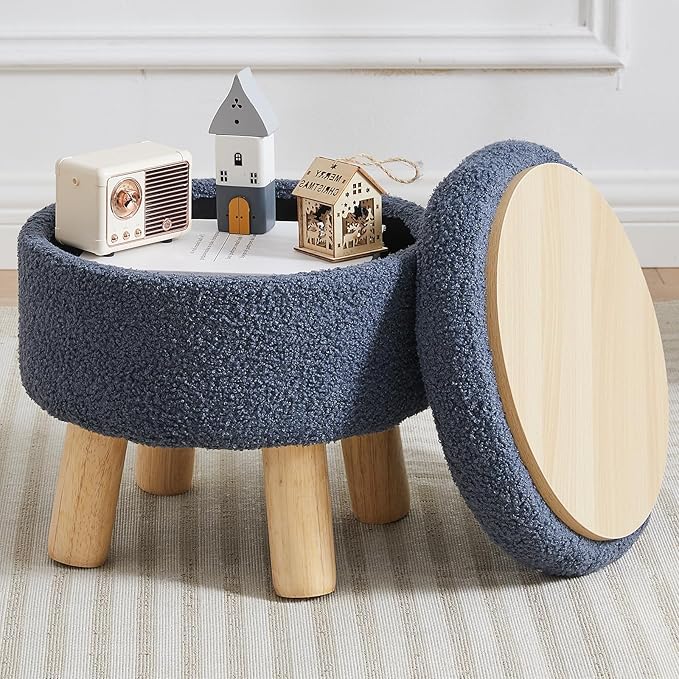 FIMIVIBI Small Foot Stool Ottoman by FIMIVIBI