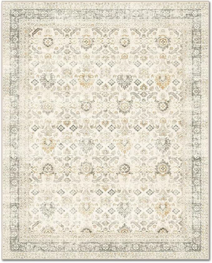 Washable 2x3 Entryway Rug, Boho Non-Slip Door Mat Vintage Distress Small Rugs - Image 8