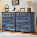 Farmhouse 5 Drawer Dresser for Bedroom Set of 2, 33.2" Tall Small Dressers & by Joaxswe
