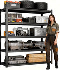 72''H Metal Garage Shelving Unit, 5-Tier Garage Storage Shelves Heavy by Beaunatixx