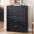 LEYAOYAO Fluted 5 Drawers Dresser Set of 2, Curved Profile Dresser TV Stand by LEYAOYAO-Findtheshiningpointofyourideallife%EF%BC%81