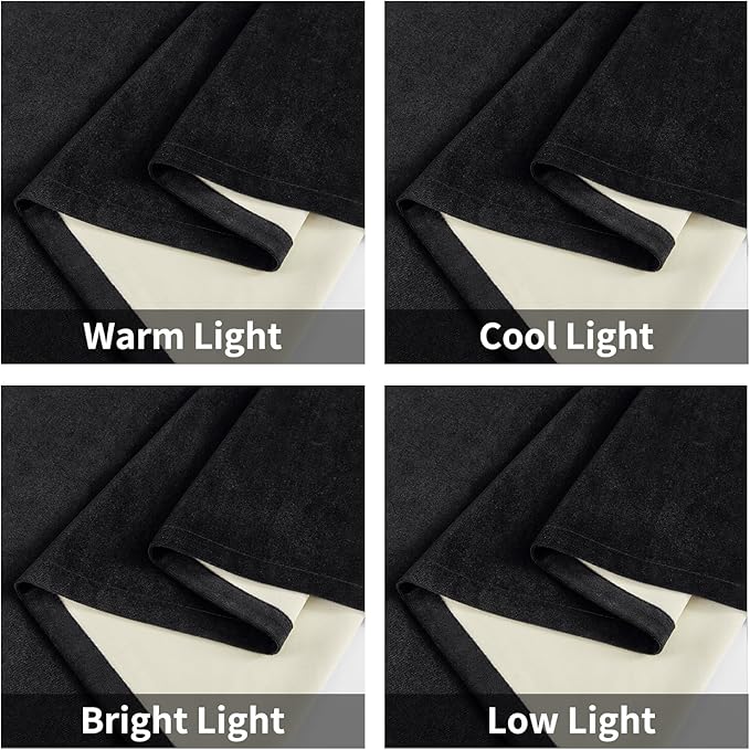 Joydeco 100% Blackout Velvet Curtains - Image 7
