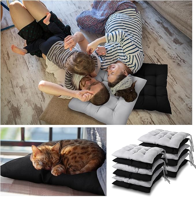 Geetery 12 Pcs Floor Pillows for Classroom Bulk Square Seating Cushions for - Image 4