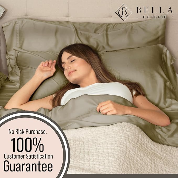 Bella Coterie 6 Piece Luxury Bamboo Viscose Queen Size Sheet Set | 100% - Image 5