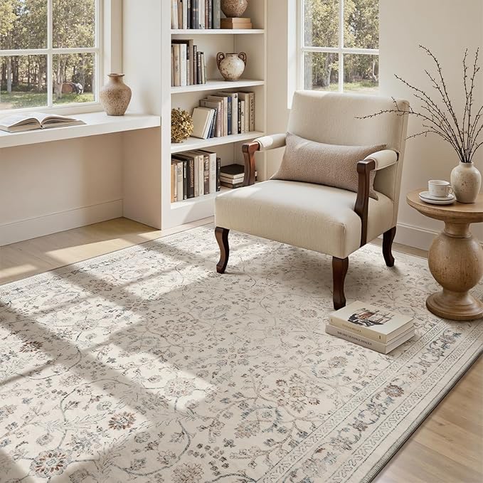 MontVoo-Vintage Area Rug 4X6 Beige Rugs - Image 6